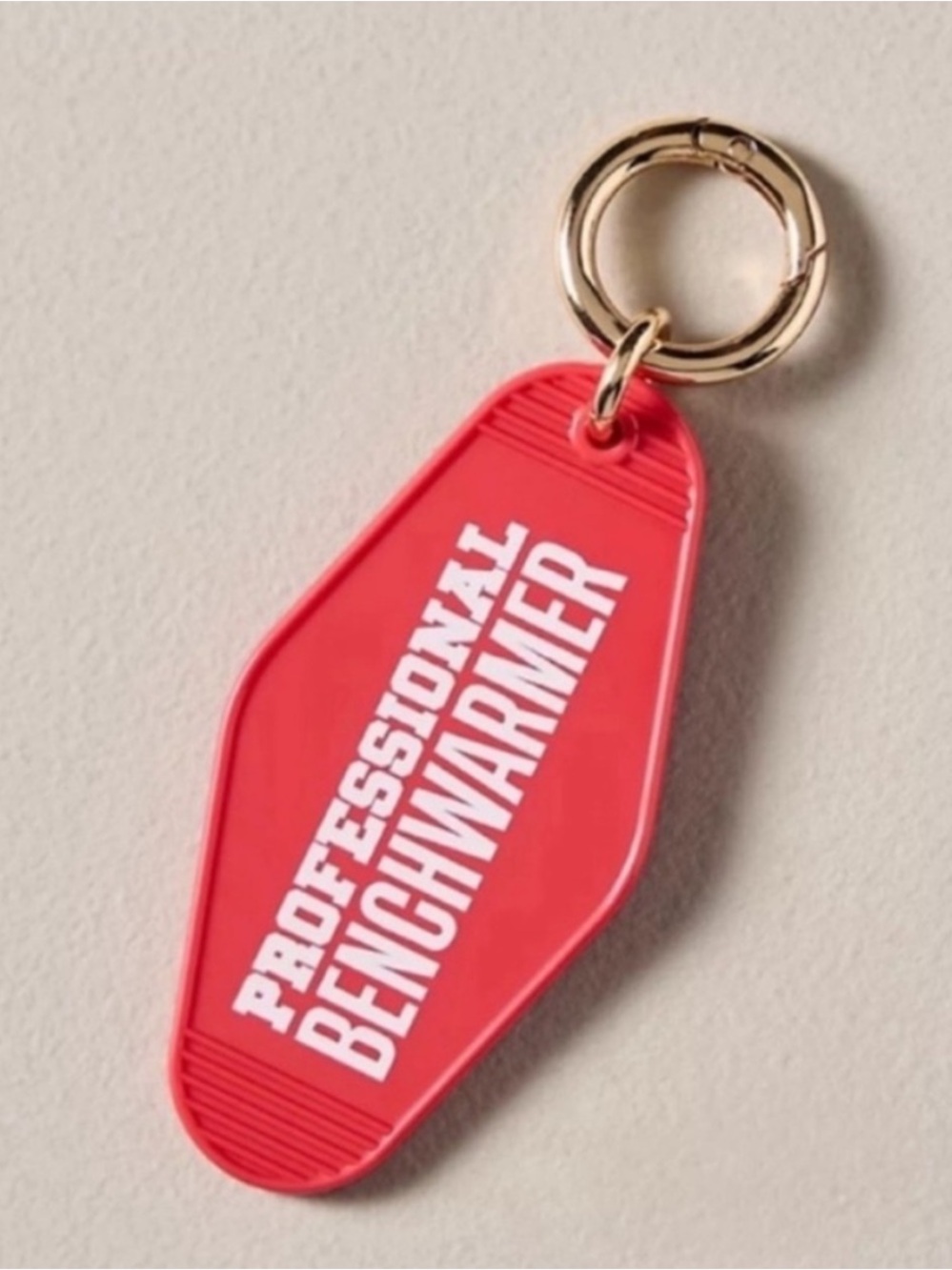 New! Anthropologie Sports Mom Professional Benchwarmer Keychain Bag Charm NWT